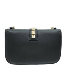 Valentino Black Glam Lock Medium Flap Bag