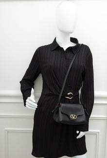 Valentino Black Vlogo 1960 Soft Mini Crossbody Bag