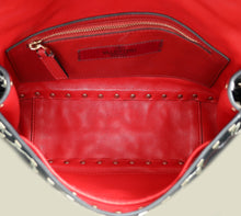 Valentino Black x Undercover Embroidered Rockstud Spike Shoulder Bag