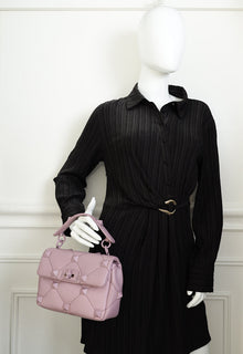 Valentino Dark Mauve Roman The Stud Flap Shoulder Bag