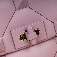 Valentino Dark Mauve Roman The Stud Flap Shoulder Bag