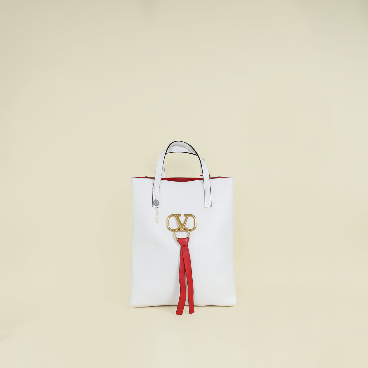 Valentino Bicolor Vring Tote Bag w/ Pouch