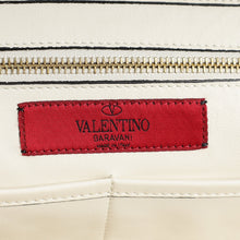 Valentino White Vitello Rockstud Tote Medium Bag