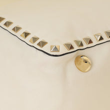 Valentino White Vitello Rockstud Tote Medium Bag