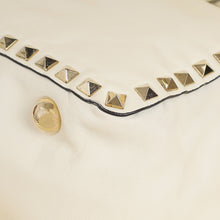 Valentino White Vitello Rockstud Tote Medium Bag