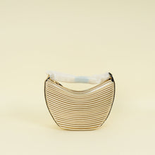Valentino Metallic Gold Mini VLogo Moon Hobo Bag