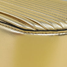 Valentino Metallic Gold Mini VLogo Moon Hobo Bag
