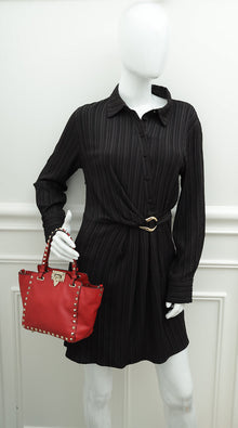 Valentino Red Vitello Rockstud Mini Bag