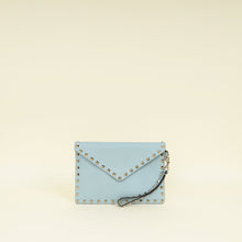 Valentino Stone Rockstud Envelope Wristlet Pouch