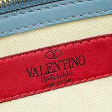 Valentino Blue Rockstud Single Handle Flap Bag