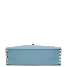 Valentino Blue Rockstud Single Handle Flap Bag