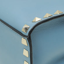 Valentino Blue Rockstud Single Handle Flap Bag