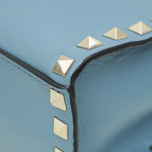 Valentino Blue Rockstud Single Handle Flap Bag