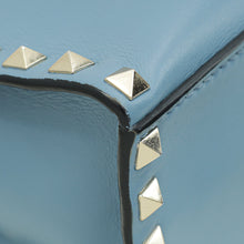 Valentino Blue Rockstud Single Handle Flap Bag