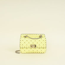 Valentino Yellow Spike Rockstud Small Flap Bag