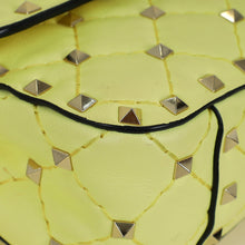 Valentino Yellow Spike Rockstud Small Flap Bag