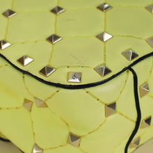 Valentino Yellow Spike Rockstud Small Flap Bag