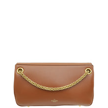 Valentino Brown Stud Sign Shoulder Bag