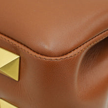 Valentino Brown Stud Sign Shoulder Bag
