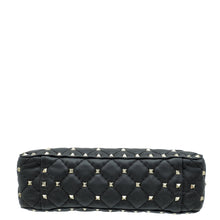 Valentino Black VLTN Spike Rockstud Flap Medium Shoulder Bag