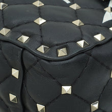 Valentino Black VLTN Spike Rockstud Flap Medium Shoulder Bag