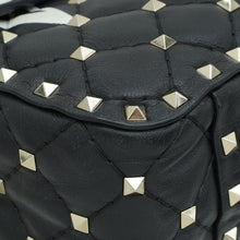 Valentino Black VLTN Spike Rockstud Flap Medium Shoulder Bag