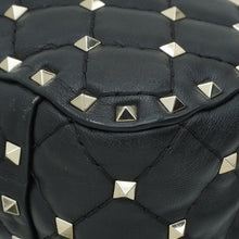 Valentino Black VLTN Spike Rockstud Flap Medium Shoulder Bag