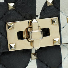 Valentino Black VLTN Spike Rockstud Flap Medium Shoulder Bag