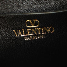 Valentino Black VLogo Moon Mini Hobo Bag W/ Chain