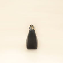 Valentino Black VLogo Moon Mini Hobo Bag W/ Chain