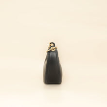 Valentino Black VLogo Moon Mini Hobo Bag W/ Chain