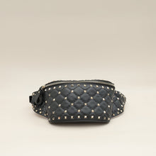 Valentino Black Rockstud Spike Belt Bag
