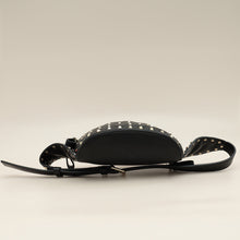 Valentino Black Rockstud Spike Belt Bag