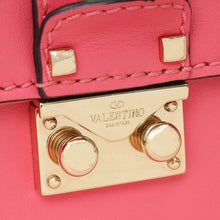 Valentino Pink Rockstud Glam Lock Small Shoulder Bag