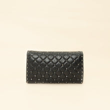 Valentino Black Rockstud Spike Chain Clutch Bag
