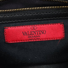 Valentino Black Rockstud Handle Tote Bag