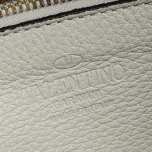 Valentino Light Grey Vitello Rockstud Handle Tote Bag