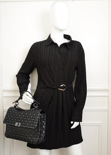 Valentino Black Spike Rockstud Shoulder Bag
