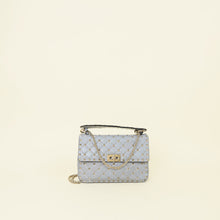 Valentino Grey Spike Rockstud Medium Shoulder Bag
