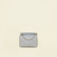 Valentino Grey Spike Rockstud Medium Shoulder Bag
