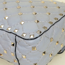 Valentino Grey Spike Rockstud Medium Shoulder Bag