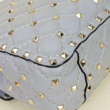 Valentino Grey Spike Rockstud Medium Shoulder Bag