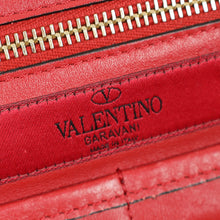 Valentino Red Vitello Rockstud Tote Bag