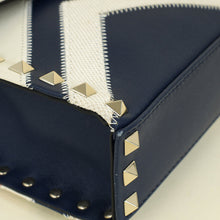 Valentino Tricolor Chevron Rockstud Flap Crossbody Bag