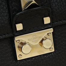 Valentino Black Glam Lock Small Shoulder Bag