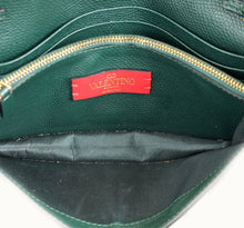 Valentino Emerald Green VLogo Chain Wallet