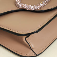 Valentino Poudre Vlogo Crystal Flap Bag