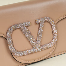 Valentino Poudre Vlogo Crystal Flap Bag