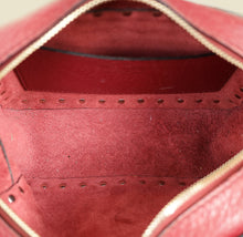 Valentino Burgundy Rockstud Camera Crossbody Bag