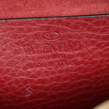 Valentino Burgundy Rockstud Camera Crossbody Bag